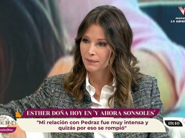 Esther Doña: "La muerte de Carlos y mi padre no me dolió tanto como la ruptura con Santiago Pedraz"