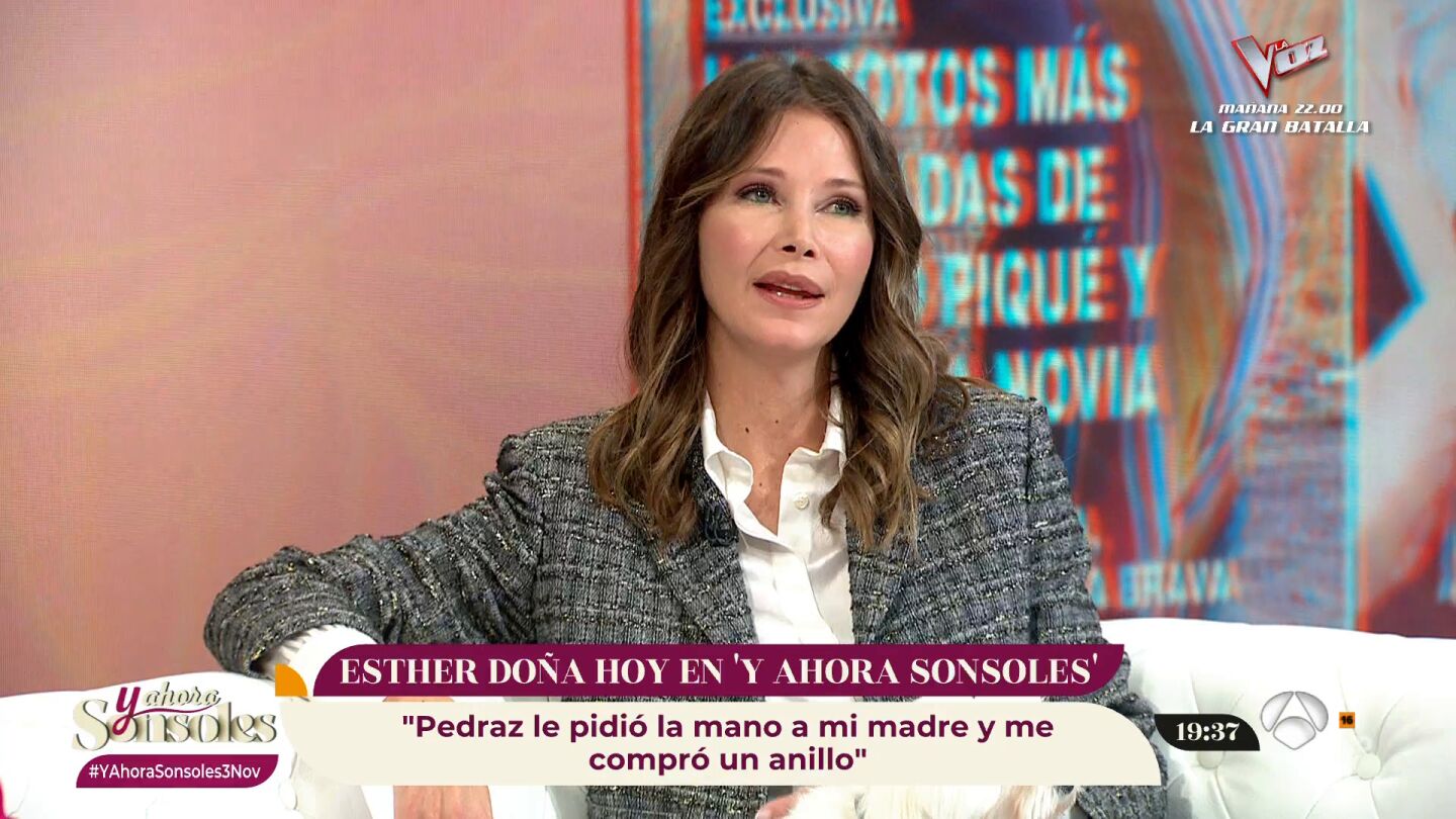 Esther Doña acerca de su ruptura con el juez Pedraz: "He visto que éramos totalmente incompatibles"
