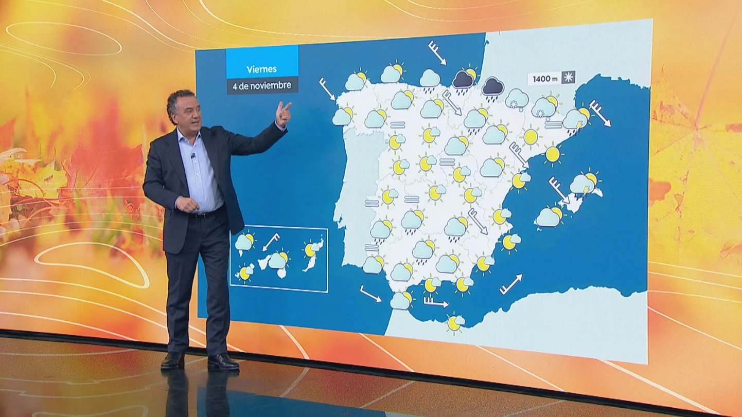 Roberto Brasero explica la previsi&oacute;n del tiempo (03-11-22)