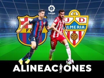 Alineación del Barcelona hoy contra el Almería en el partido de LaLiga