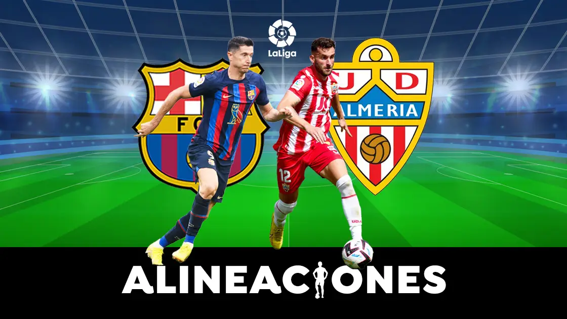 Alineaci&oacute;n del Barcelona hoy contra el Almer&iacute;a en el partido de LaLiga