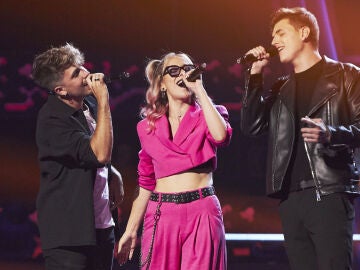 Dani, Félis y Nani llenan de ritmo ‘La Voz’ con una potente versión de U2