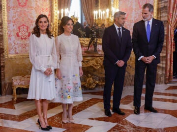 Los Reyes con el presidente de Paraguay