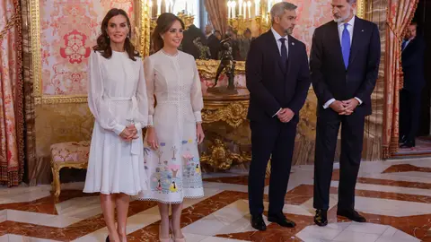 Los Reyes con el presidente de Paraguay Los Reyes con el presidente de Paraguay