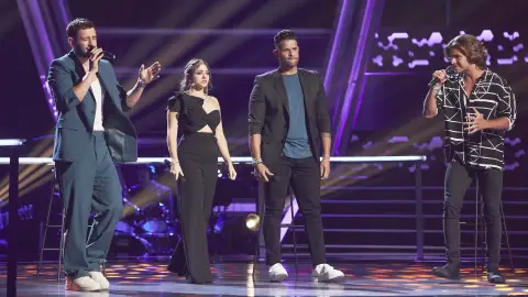 Gabriel, Omar, Ana y LuisFro se lucen con un temazo de Sebastián Yatra en ‘La Voz’ Gabriel, Omar, Ana y LuisFro se lucen con un temazo de Sebastián Yatra en ‘La Voz’