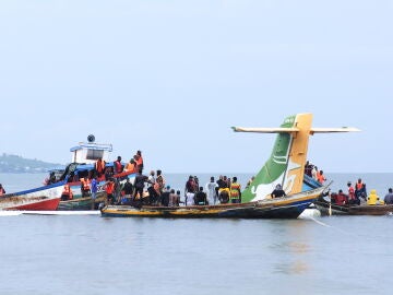 Imagen del avión en Tanzania