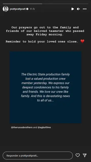Captura Instagram Chris Pratt Captura Instagram Chris Pratt