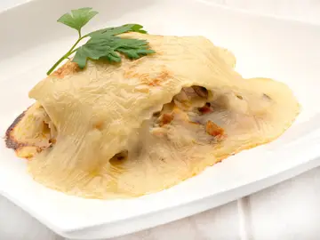 Lasaña de perlón y champiñones Receta de lasaña de perlón y champiñones, de Karlos Arguiñano