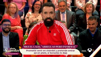 Miguel Lago llega al plató de 'Y ahora Sonsoles' en chándal: 