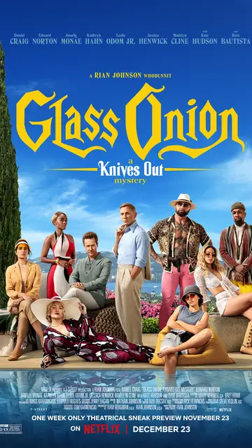 Póster de 'Puñales por la espalda: El misterio de Glass Onion' Póster de 'Puñales por la espalda: El misterio de Glass Onion'