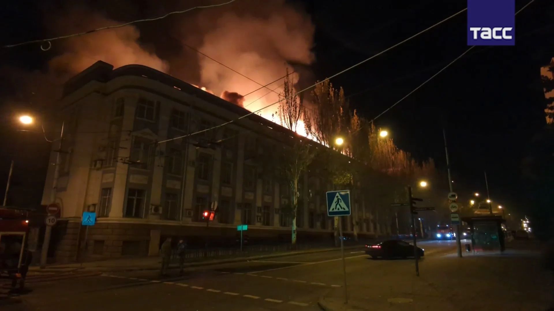 Bombardeo en Donetsk