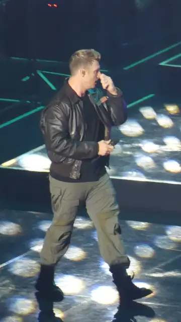 Nick Carter, emocionado en un concierto de los Backstreet Boys en Londres Nick Carter, emocionado en un concierto de los Backstreet Boys en Londres