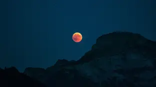 Imagen de archivo de una Luna de sangre Imagen de archivo de una Luna de sangre