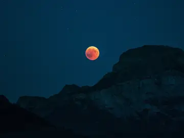 Imagen de archivo de una Luna de sangre Imagen de archivo de una Luna de sangre