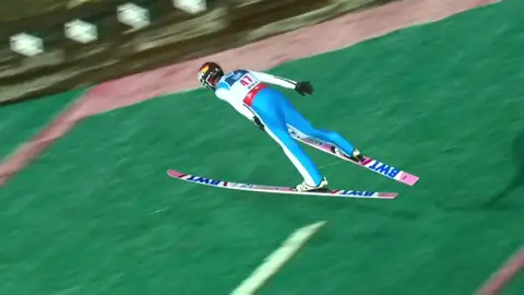 Saltos de esquí en Polonia sobre plástico sintético Saltos de esquí en Polonia sobre plástico sintético