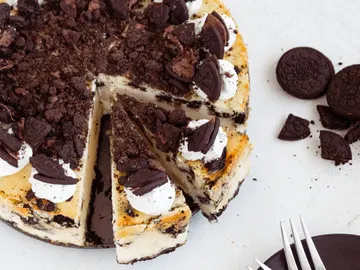 Cheesecake de oreo en la freidora de aire Cheesecake de oreo en la freidora de aire