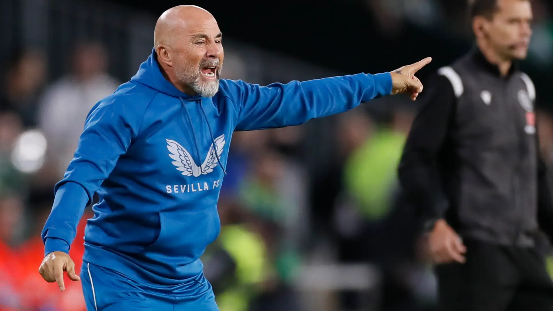 Sampaoli da instrucciones a sus jugadores en un partido del Sevilla Sampaoli da instrucciones a sus jugadores en un partido del Sevilla