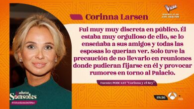 Corinna Larsen, sobre el anillo de compromiso que le regaló el rey Juan Carlos I: 