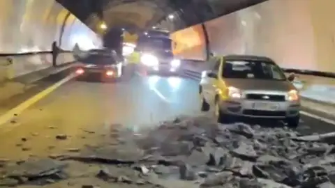 Cae el techo de un túnel en Lesarri (Guipúzcoa) y deja tres heridos Cae el techo de un túnel en Lesarri (Guipúzcoa) y deja tres heridos