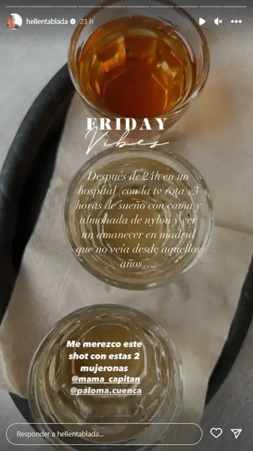 Captura Instagram Elena Tablada Captura Instagram Elena Tablada