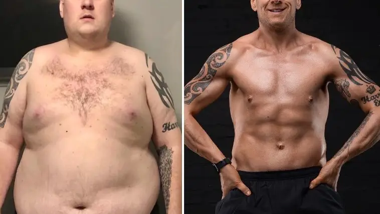 El incre&iacute;ble cambio f&iacute;sico de un brit&aacute;nico de 35 a&ntilde;os