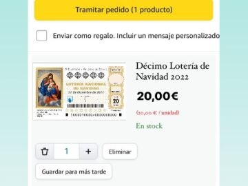 ¿Se puede comprar décimo de Lotería de Navidad en Amazon?