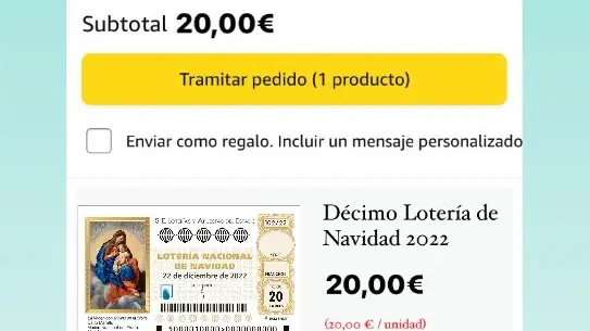 ¿Se puede comprar décimo de Lotería de Navidad en Amazon? ¿Se puede comprar décimo de Lotería de Navidad en Amazon?