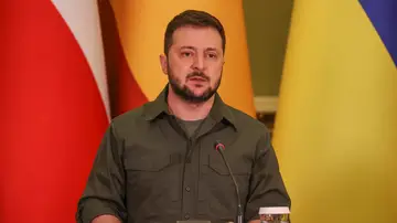 El presidente de Ucrania, Volodímir Zelenski El presidente de Ucrania, Volodímir Zelenski