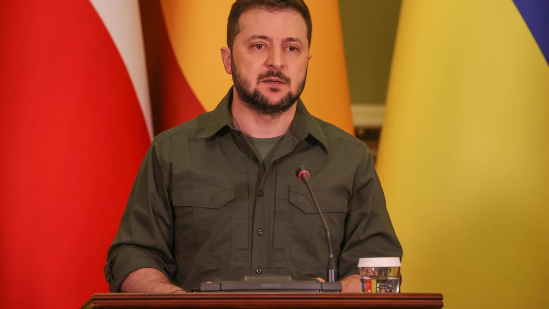 El presidente de Ucrania, Volod&iacute;mir Zelenski 