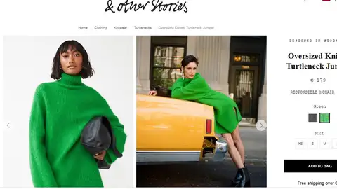 Jersey verde oversize. Jersey verde oversize.