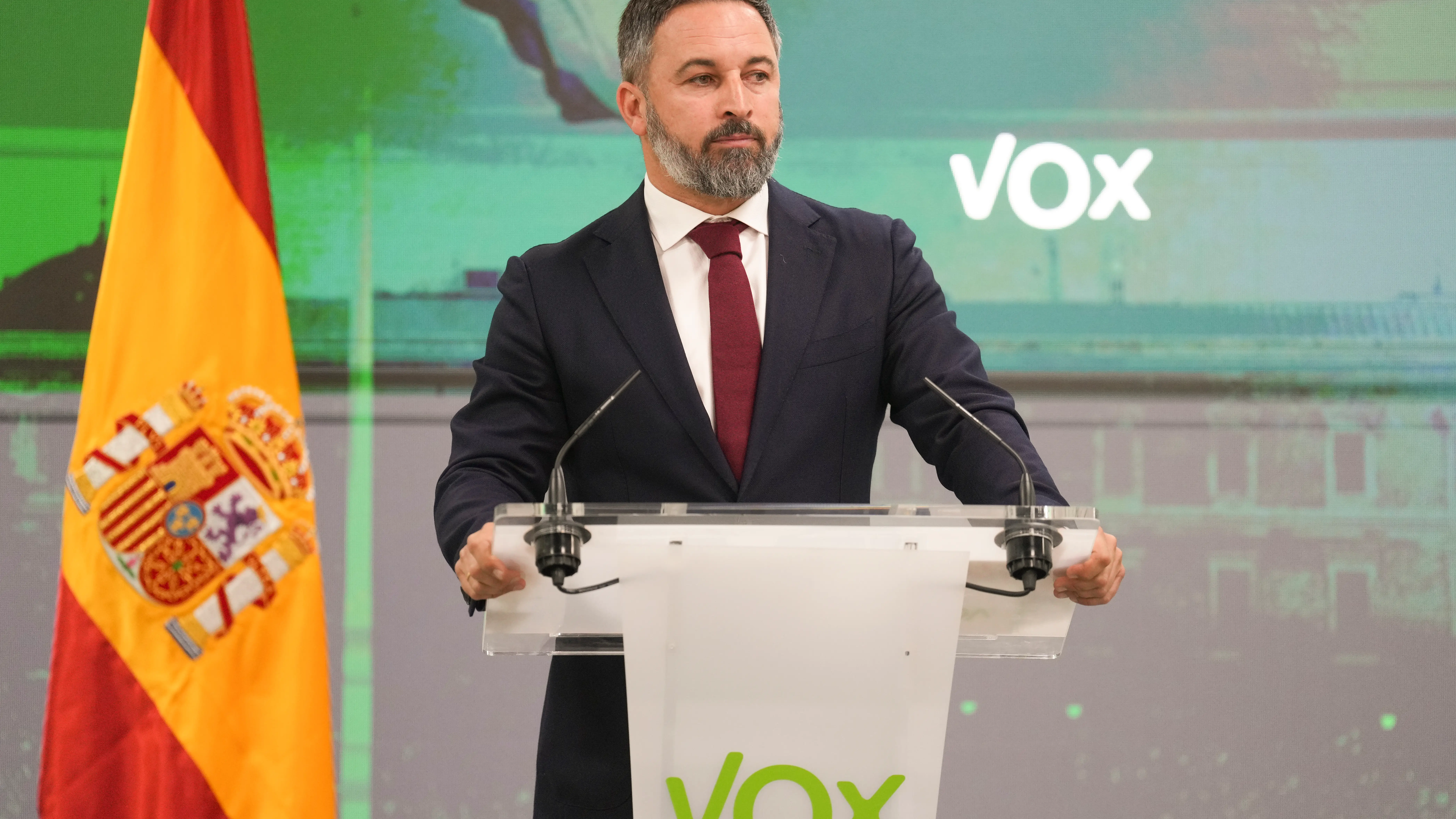 El líder de VOX, Santiago Abascal El líder de VOX, Santiago Abascal