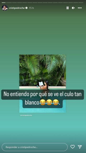 Cristina Pedroche no entiende "por qué se ve el culo tan blanco"
