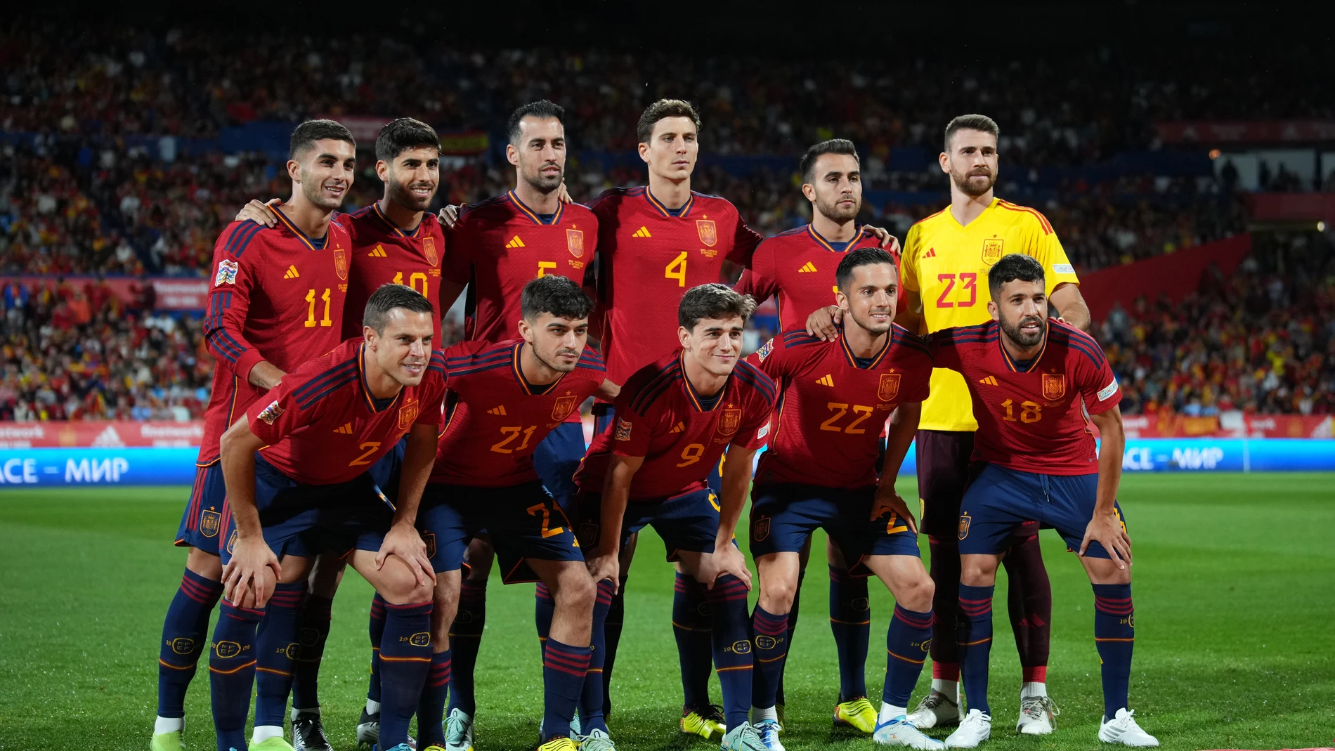 Foto de la selección española de fútbol
