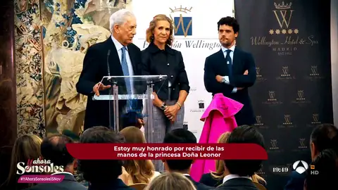 Vargas Llosa y la infanta Elena Vargas Llosa y la infanta Elena