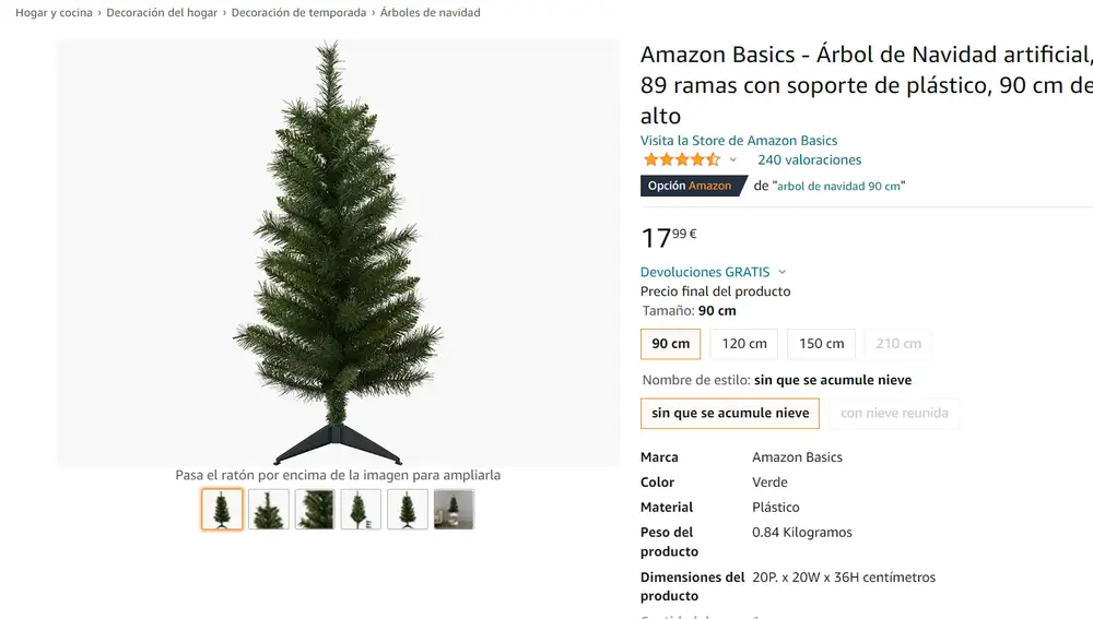 Árbol de Navidad pequeño