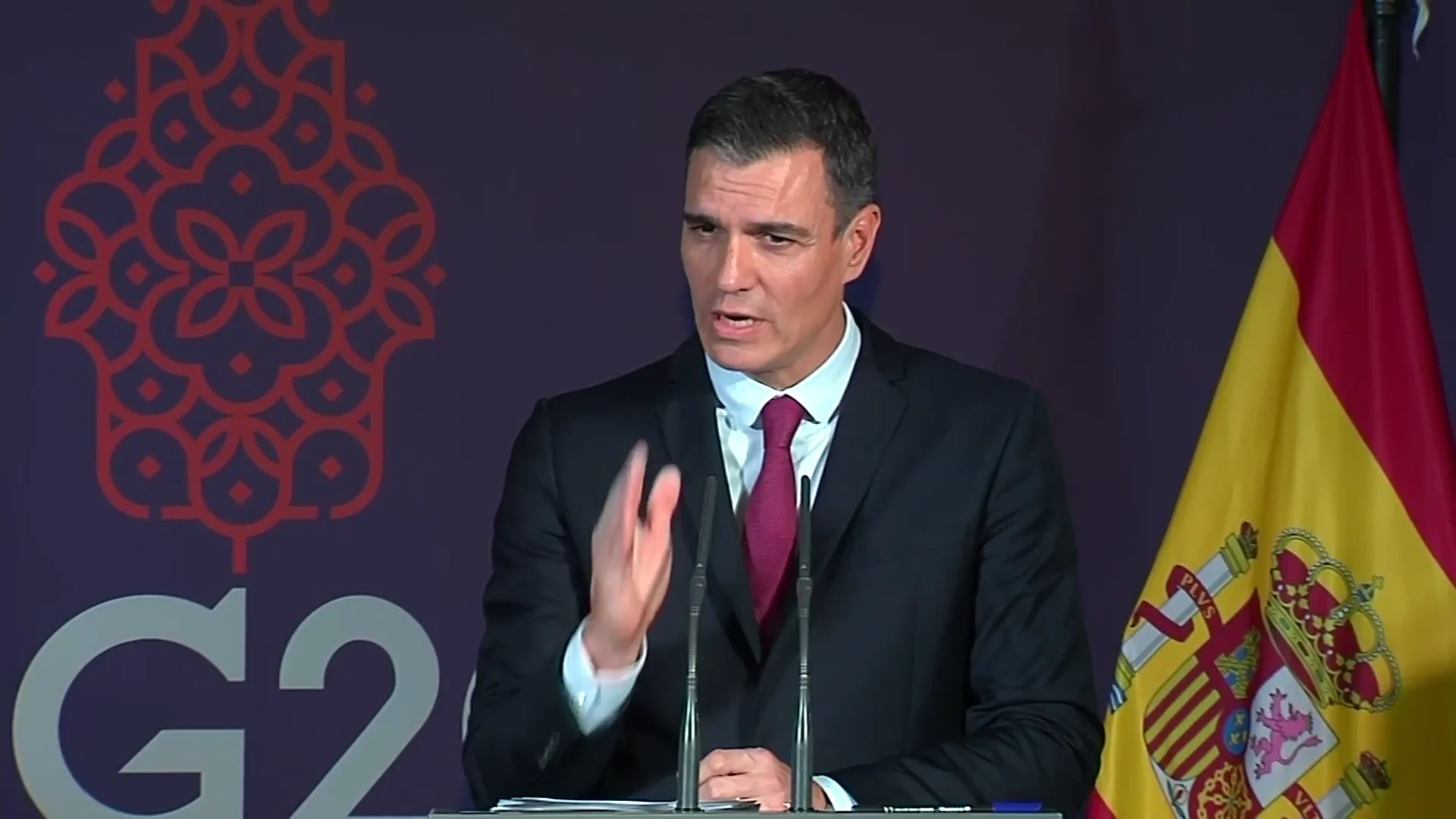 Comparecencia de Pedro S&aacute;nchez desde Bali