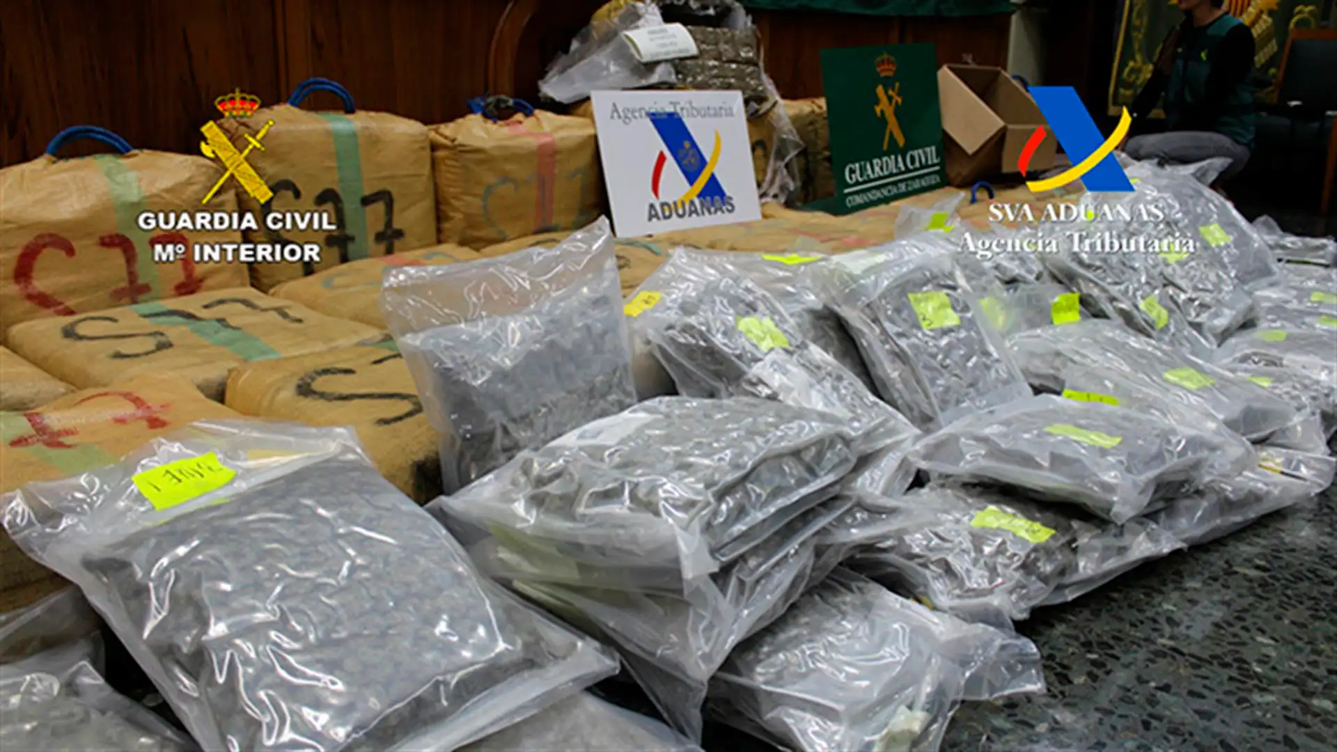 Droga incautada en la operación Droga incautada en la operación
