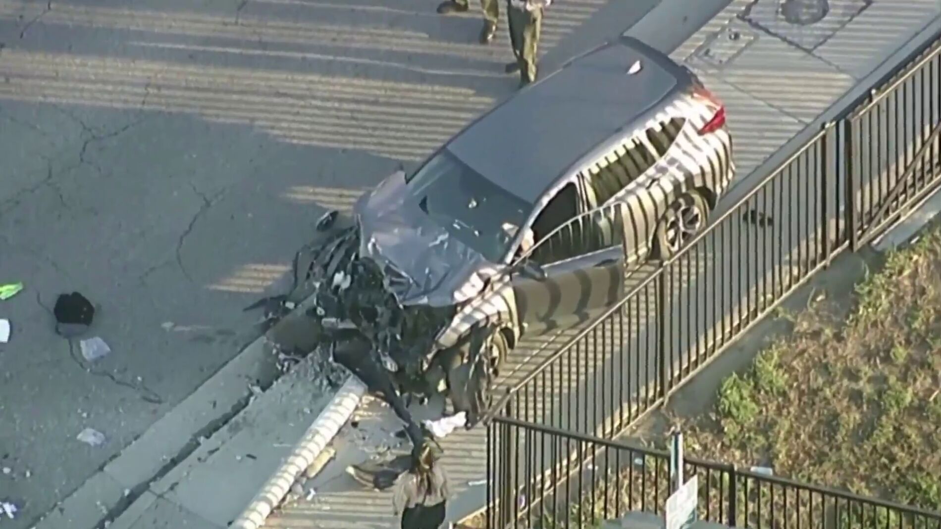 Un coche atropella a 25 cadetes de la policía de Los Ángeles: 