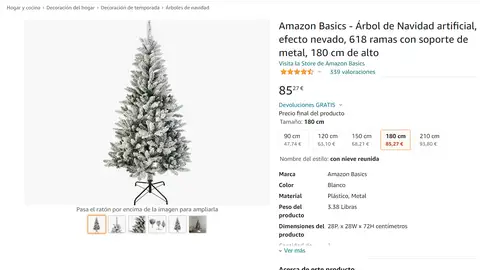 Árbol de Navidad con efecto nevado Árbol de Navidad con efecto nevado