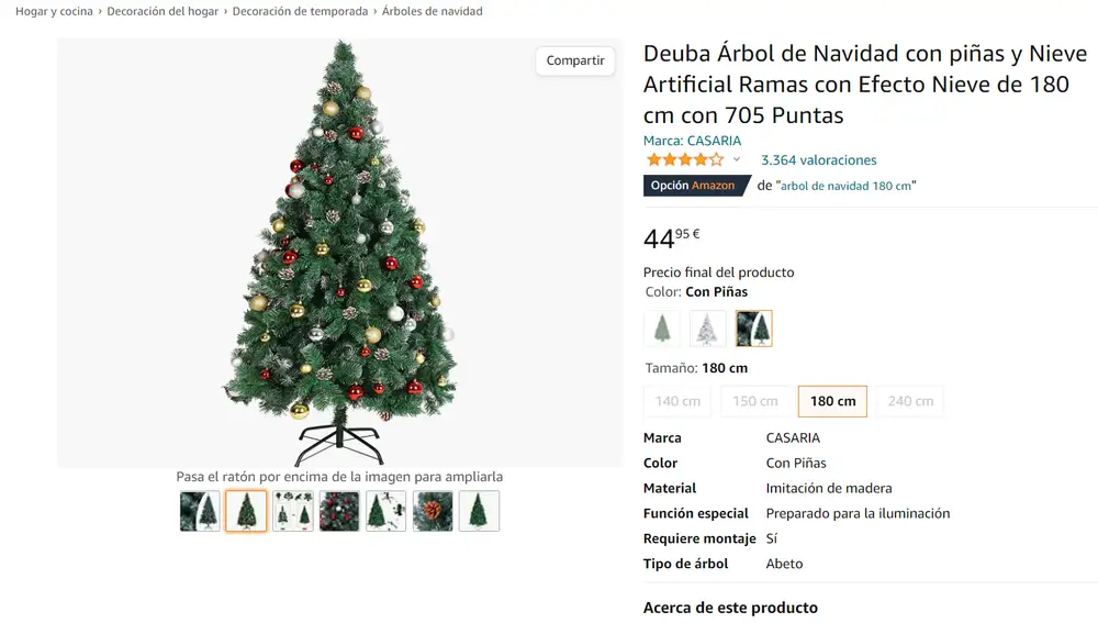 Árbol de Navidad frondoso