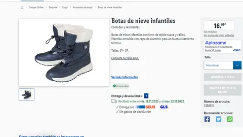 Botas impermeables y acolchadas Botas impermeables y acolchadas