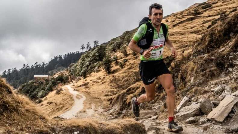 Miguel Heras, en la Everest Trail Race Miguel Heras, en la Everest Trail Race