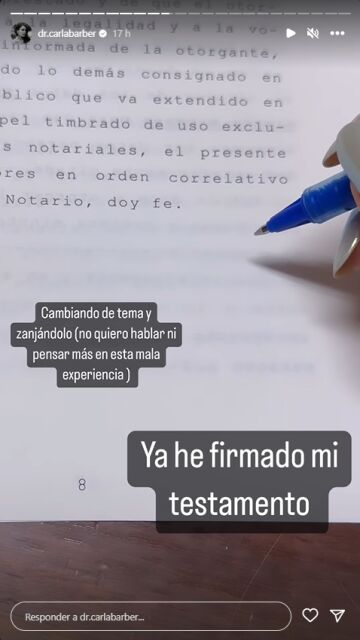 Captura Instagram Carla Barber