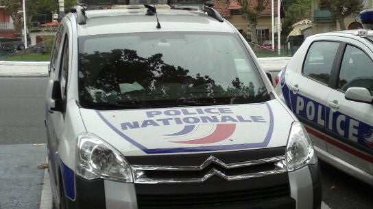 Imagen de archivo de un coche de polic&iacute;a en Francia