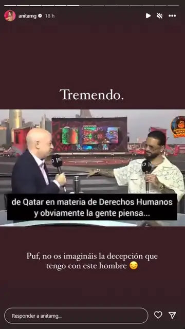 Captura Instagram Anita Matamoros Captura Instagram Anita Matamoros