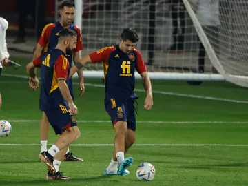 Morata no entrena con el grupo y podría ser duda para el debut ante Costa Rica Morata no entrena con el grupo y podría ser duda para el debut ante Costa Rica