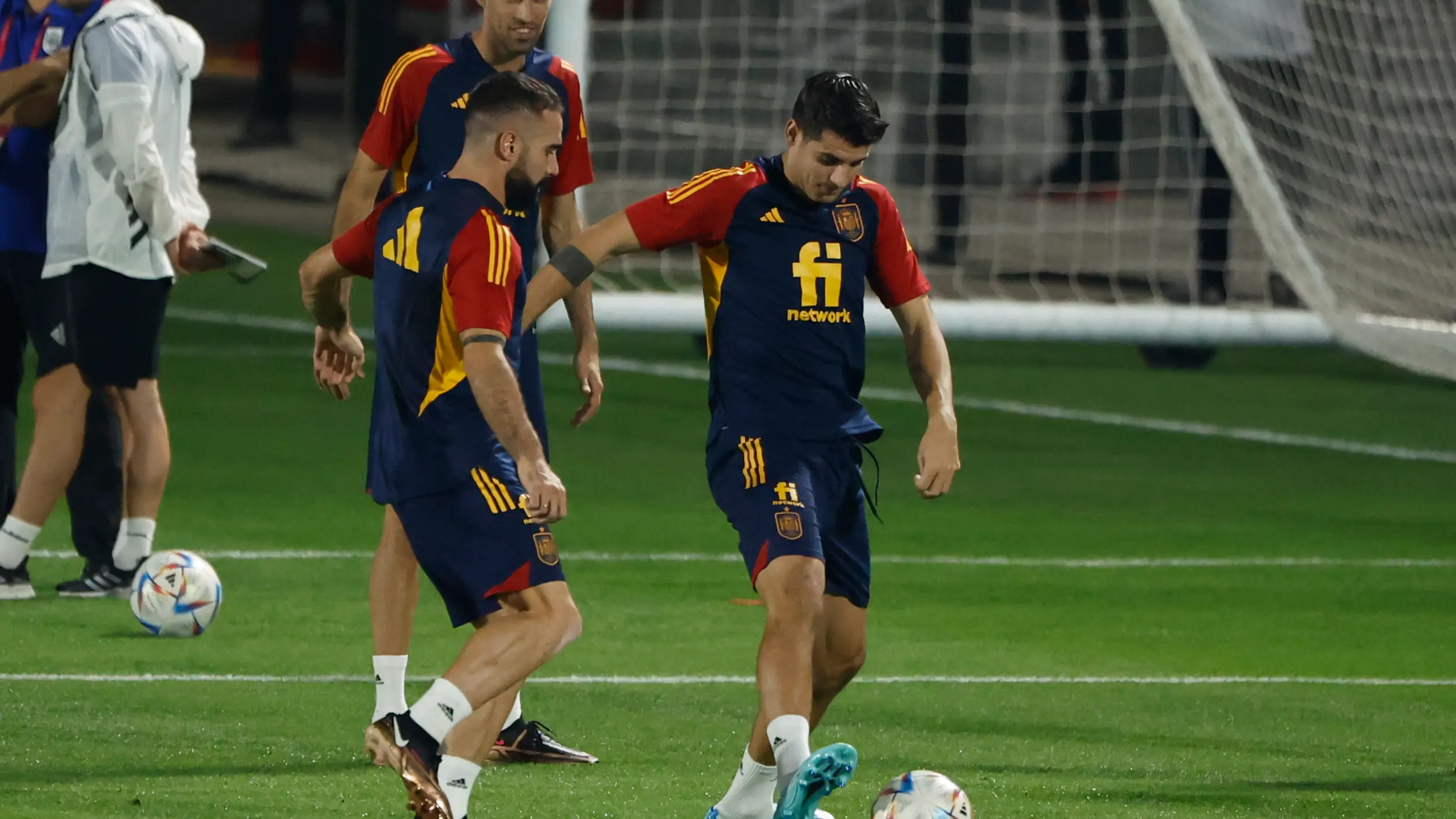 Morata no entrena con el grupo y podría ser duda para el debut ante Costa Rica Morata no entrena con el grupo y podría ser duda para el debut ante Costa Rica