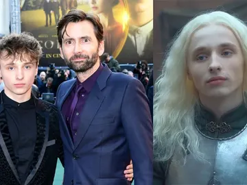 David Tennant y su hijo Ty David Tennant y su hijo Ty