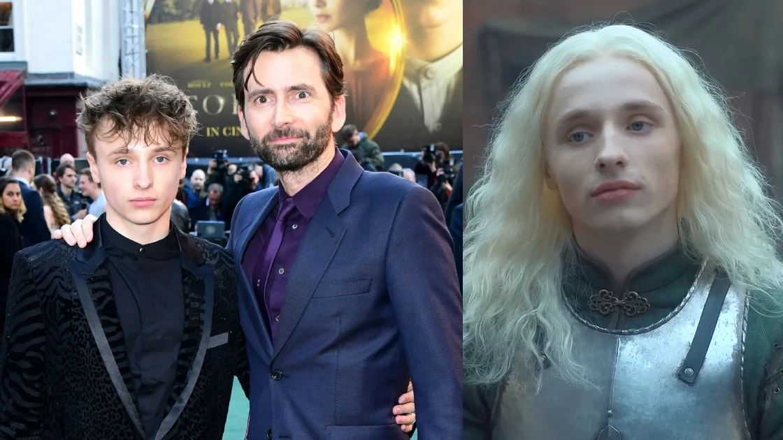 David Tennant y su hijo Ty David Tennant y su hijo Ty