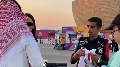 Imagen del incidente denunciado por el periodista Víctor Pereira Imagen del incidente denunciado por el periodista Víctor Pereira